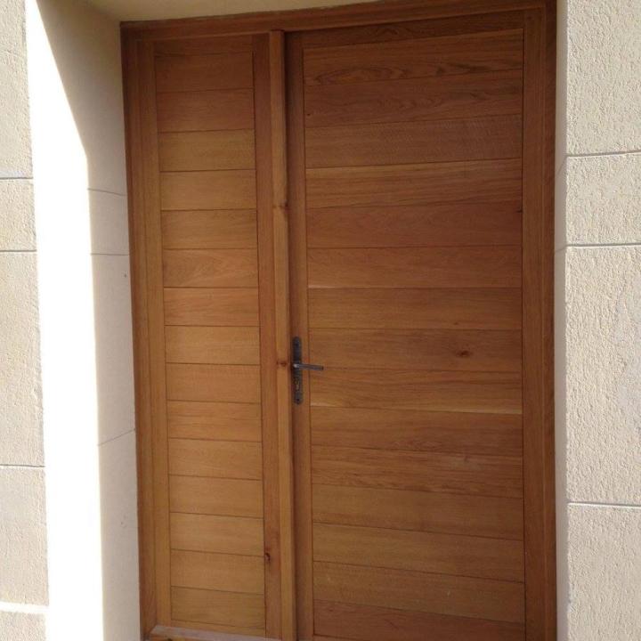Porte d'entrée en bois Lunel